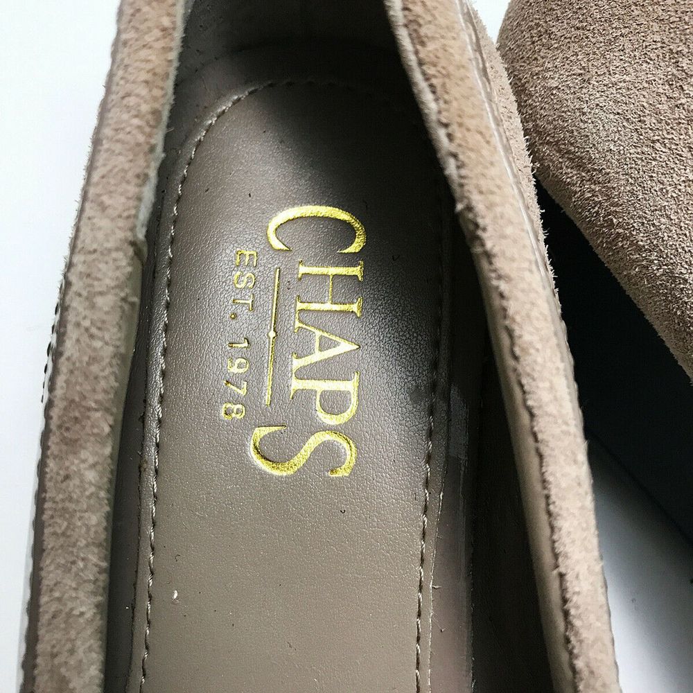 🐈 Chaps Irina Wedge Heel Flats Patent Suede Shoes - Picture 4 of 6